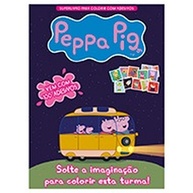 Peppa Pig: Super Livro de Colorir + Adesivos 🐷 - imagem 1