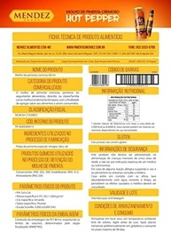 Kit Molho de Pimenta Mendez 85g 02 Hot Pepper Malagueta Mel - imagem 3