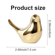 Estátuas Pequenas de Pássaros Dourados - Ornamentos Decorativos Modernos para Sala e Quarto - imagem 3