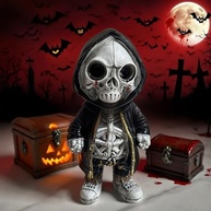 Esqueleto Pequeno de Halloween em Resina - Decoração Assustadora e Elegante para Casa e Escritório - imagem 2