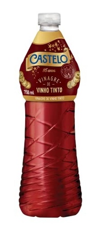 Castelo Alimentos Vinagre de Vinho Tinto 750ml, Pequeno - imagem 2
