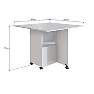 Mesa Dobrável 90x90cm com Tampo em MDP – Ideal para Espaços Pequenos - imagem 2