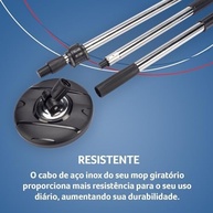 Perfect Pro Mop Giratório 360° com Centrífuga e Refis - Limpeza Eficiente e Prática - imagem 3
