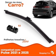 Palheta Limpadora Para-Brisa Traseiro Vigia Slim 10" Pulse 2021-2025 - Limpeza Perfeita! - imagem 4