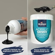 Gesso Líquido Acrílico Bluebird 500ml: Preparação Perfeita para Suas Obras de Arte - imagem 4