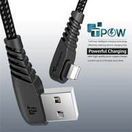 Cabo USB 90° TIEGEM: Carregamento Rápido e Conexão Perfeita - imagem 3