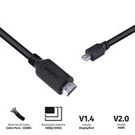 Cabo Mini DisplayPort para HDMI 2.0 2 Metros PCYES: Conexão Perfeita para Sua Mídia! - imagem 4