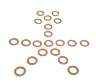 Arruelas de Cobre para Esmagamento 7/16" - Pacote com 20 Unidades - Vedação Perfeita - imagem 1
