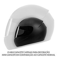 Mini Capacete Pro Tork Nós Top Speed Azul: Decoração Moto Perfeita - imagem 2