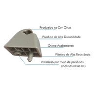 Kit 2 Suportes Quebra Sol Celta Corsa Classic - Fixação Perfeita e Duradoura - imagem 4