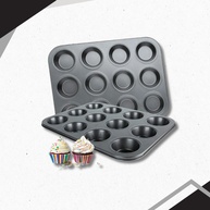 Forma Cupcake Antiaderente: 12 Cavidades Perfeitas! - imagem 2