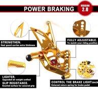 Ajuste Perfeito: Traseiros Ajustáveis V2.0 Dourados para Honda CBR650R/CB650R/CBR650F (2019-2023) - imagem 3