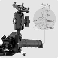 Suporte GPS TUSITA para Guidão de Moto: Estabilidade e Ajuste Perfeito para Garmin Montana/Zumo XT - imagem 3