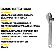 Chave Inglesa 12 Polegadas: Ajuste Perfeito! - imagem 2