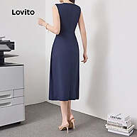 Vestido Lovito Elegante: Assimétrico e Perfeito! - imagem 2