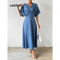 Vestido Elegante Lovito: Plissado e Perfeito! - imagem 2