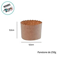 Forma Panetone 250g: 10 Unidades para um Natal Perfeito! - imagem 2