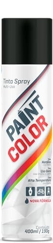 Tinta Spray Paintcolor Preto Brilhante 400ml: Acabamento Perfeito e Rápido - imagem 2