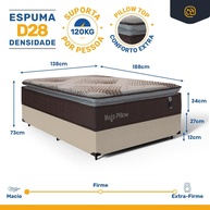 Cama Box Casal 138cm: Conforto e Sono Perfeito - imagem 2