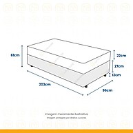 Cama Box + Colchão Solteiro: Sono Perfeito! - imagem 2