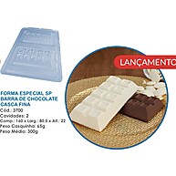 Forma Chocolate Casca Fina 3700: Tabletes Perfeitos! - imagem 2