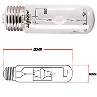 Lâmpada Vapor Metálico 150W Branco 5500K – Alta Performance - imagem 2