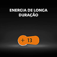 Pilha Duracell Auditiva 13 – 6 Unidades de Alta Performance - imagem 2