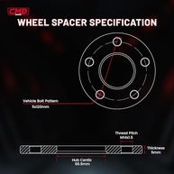 Espaçadores de Roda 5mm 5x120 CNC Forjado: Performance e Estilo para Camaro, Corvette C8 e Mais! - imagem 3