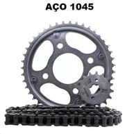 Kit Relação Completo Honda CG Titan Fan 150 com Retentor - Aço 1045 de Alta Performance - imagem 2
