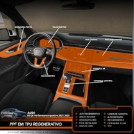 Película PPF Interior Completo Audi RS Q8 Performance 2021-2025: Proteção Premium - imagem 3