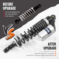 Amortecedores Traseiros Ajustáveis 340mm para Yamaha, Honda, Suzuki e Kawasaki - Performance e Conforto - imagem 4