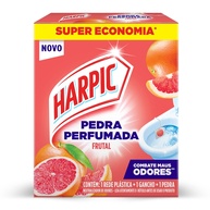 Harpic Pedra Perfumada Frutal - Limpeza e Fragrância Duradoura para Banheiro - imagem 1