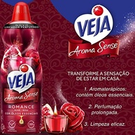 Limpador Perfumado Veja Aroma Sense Romance 500ml - Óleos Essenciais para Ambientes Harmoniosos - imagem 3