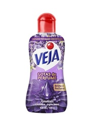 Veja Gotas de Perfume Ametista Lavanda - Limpador Perfumado Concentrado 100ml - imagem 2