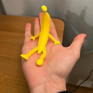 Escultura 3D de Banana Divertida com Pernas Ajustáveis - Decoração Artística Amarela para Mesa, Presente Único para Aniversários - imagem 5