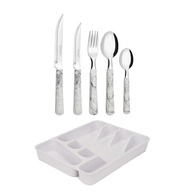 Faqueiro com Separador Elementos Madre Pérola 26 Peças - Organize sua Cozinha com Estilo - imagem 1