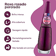 Esmalte Impala Netflix: Roxo Rosado Perolado - imagem 2