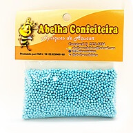 Pérolas Azul Mini Rizzo: Decore Seus Doces! - imagem 1
