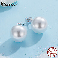 Brincos de Prata Bamoer: Elegância com Pérolas - imagem 2