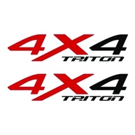 Kit 2 Adesivos 4x4 Mitsubishi L200 Triton Lateral - Estilo e Personalidade Off-Road - imagem 3