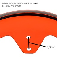 Paralama Traseiro Wehawk Personalizado para X7/X8 - Estilo Laranja/Preto e Proteção Superior - imagem 4
