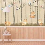 Floresta Encantada: Papel de Parede Personalizado - imagem 2