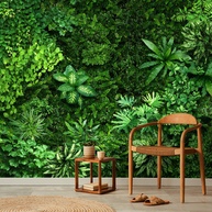 Jardim Vertical na Parede: Papel de Parede Personalizado - imagem 2