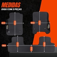 Jogo de Tapetes de Borracha Personalizado para Chevrolet Cruze 2011-2016 - 3 Peças Impermeável com Logo Bordado - imagem 3