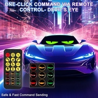 Visor LED Programável "Olho do Diabo" para Veículos - Personalize seu Carro com Estilo e Tecnologia USB - imagem 4