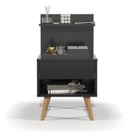 Mesa de Cabeceira Sleep com Gaveta e Pés Palito - Design Moderno e Organização no Quarto - imagem 5