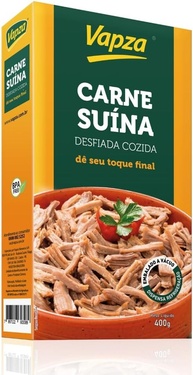 Carne Suína Desfiada Cozida 400G Vapza Peso líquido 400g - imagem 1