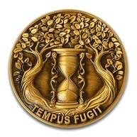 Moeda Inspiradora Memento Mori & Tempus Fugit - Reflexão Pessoal e Arte Filosófica - imagem 5