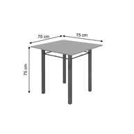 Mesa de Vidro 75x75cm: Elegância para 4 Pessoas - imagem 2