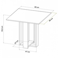 Mesa de Jantar Sophia: Elegância para 4 Pessoas - imagem 2